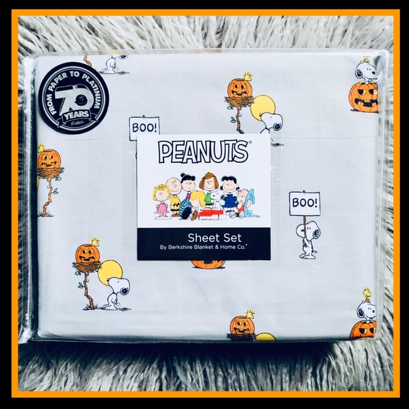 Berkshire Peanuts Snoopy Great Pumpkin Full Sheets - Picture 5 of 11